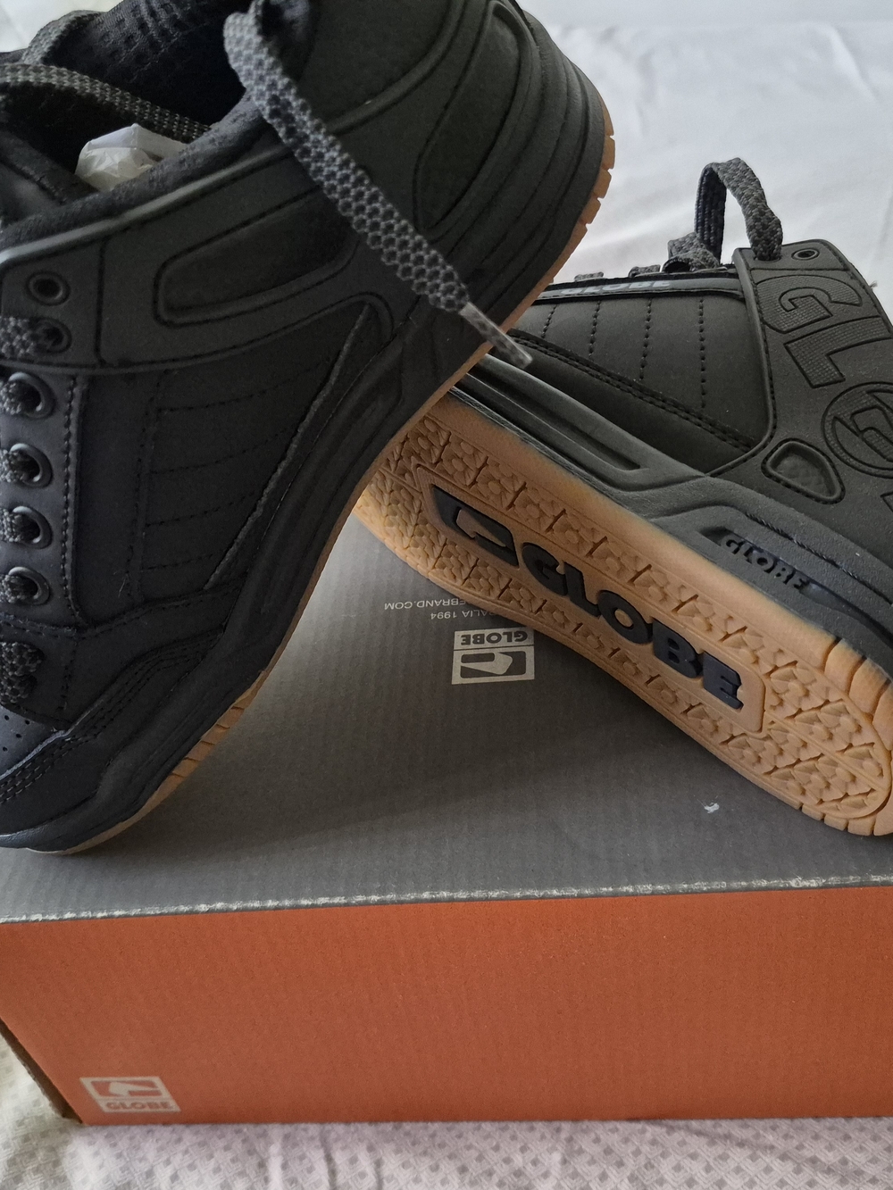Globe Men's Black Skate Shoes with Gum Sole